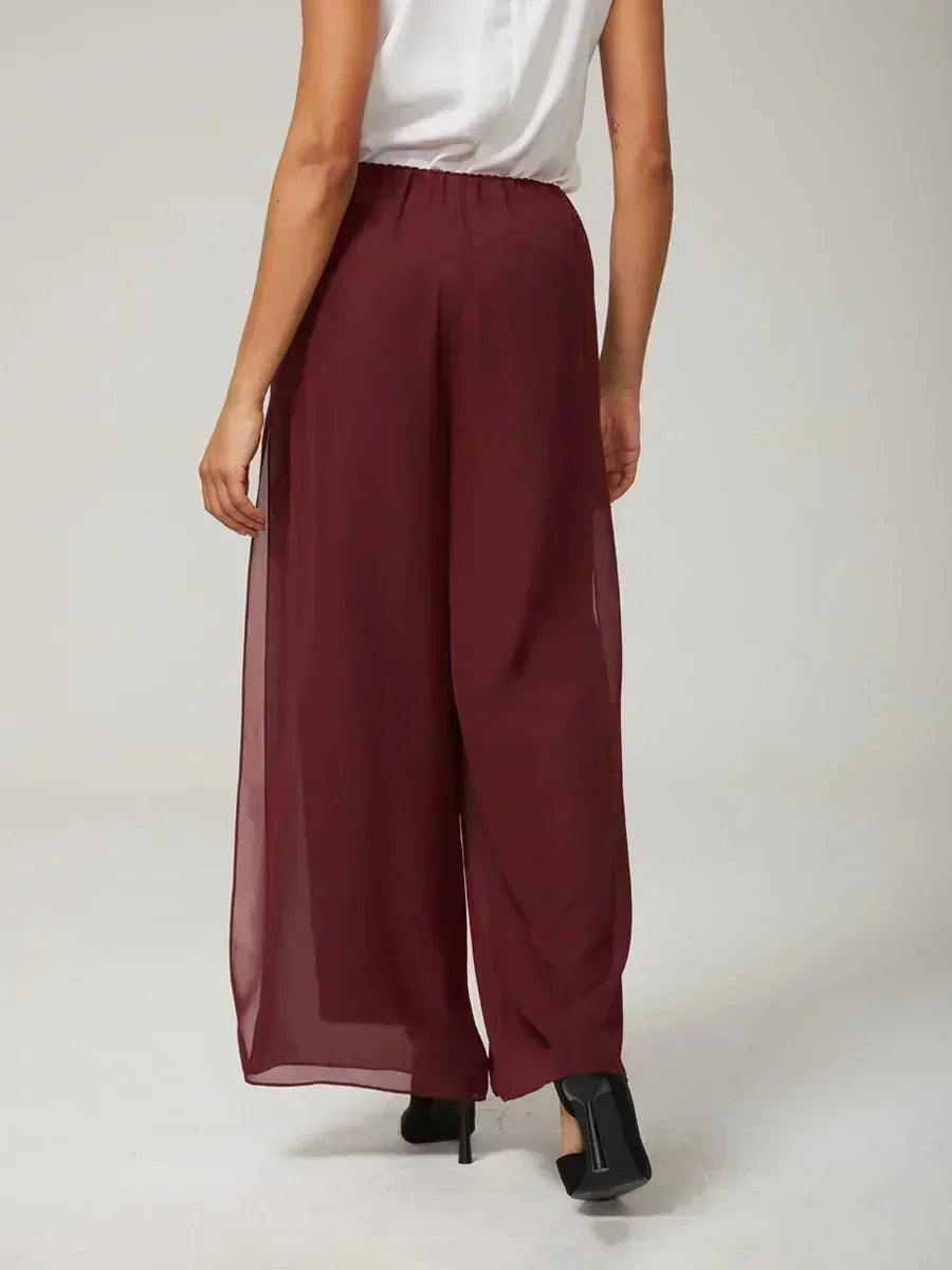 מכנסיים ישרים עם שכבת שיפון
