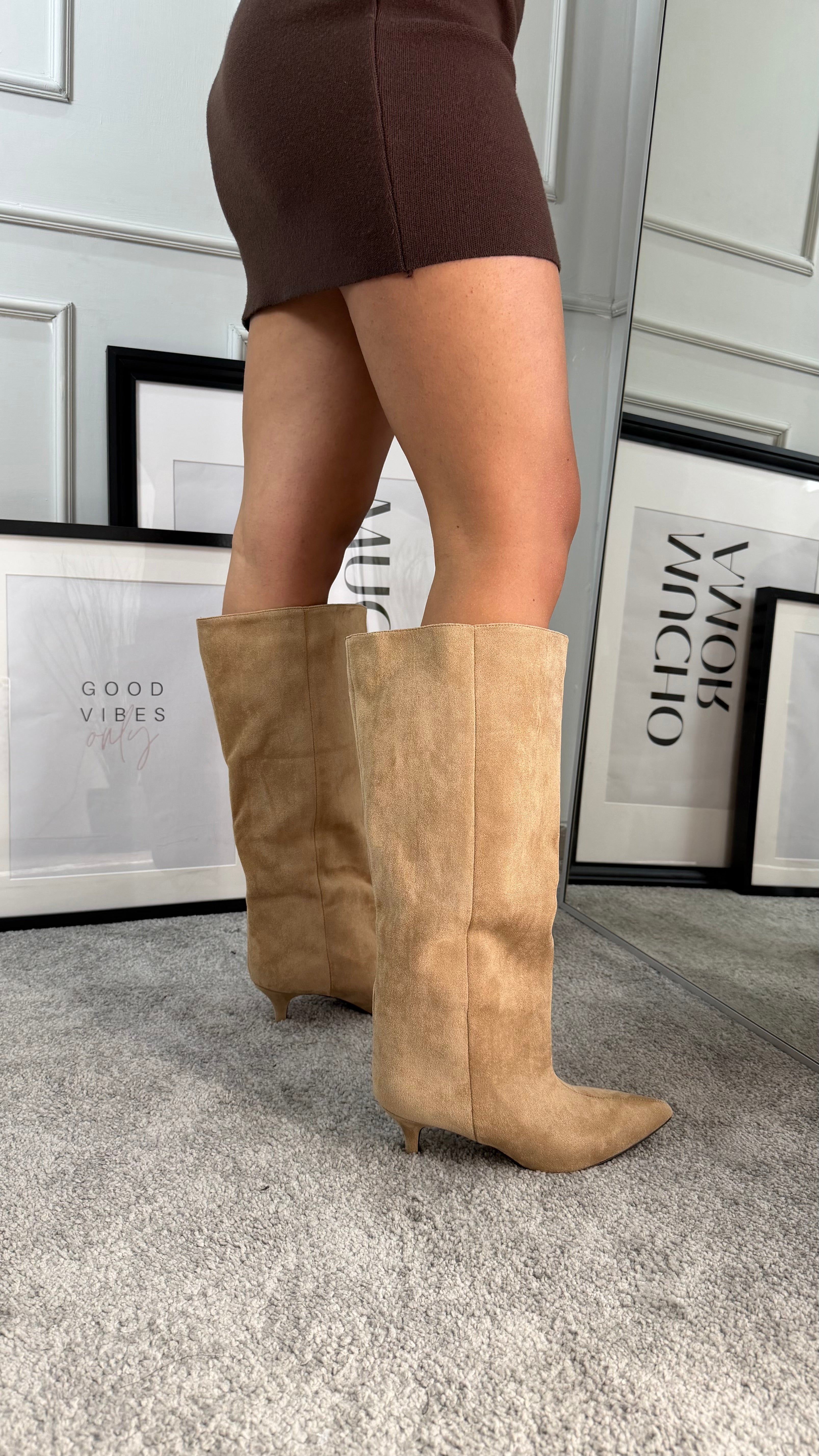 3 cm suede boot
