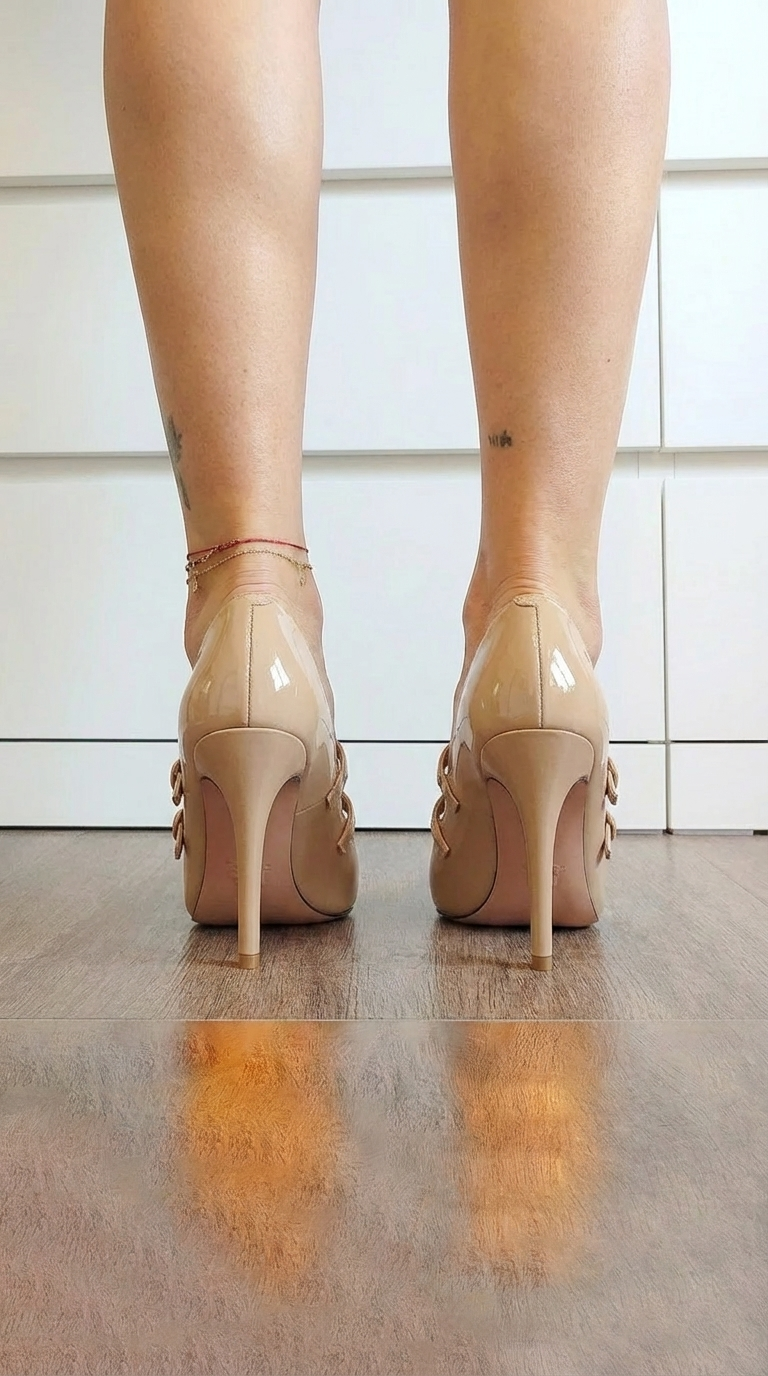 Double-strap pump shoes