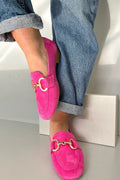Elegant loafers with metal details