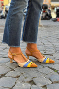 Multicolor low heels