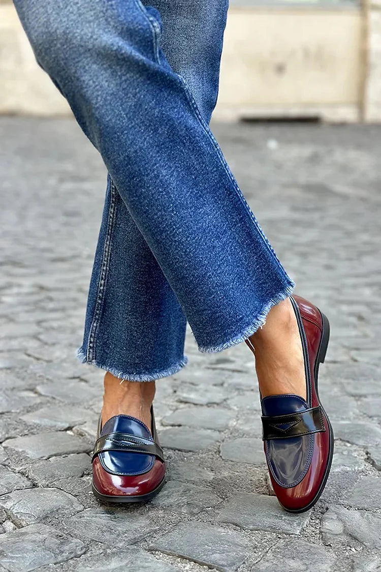 Glossy Tricolour Boots