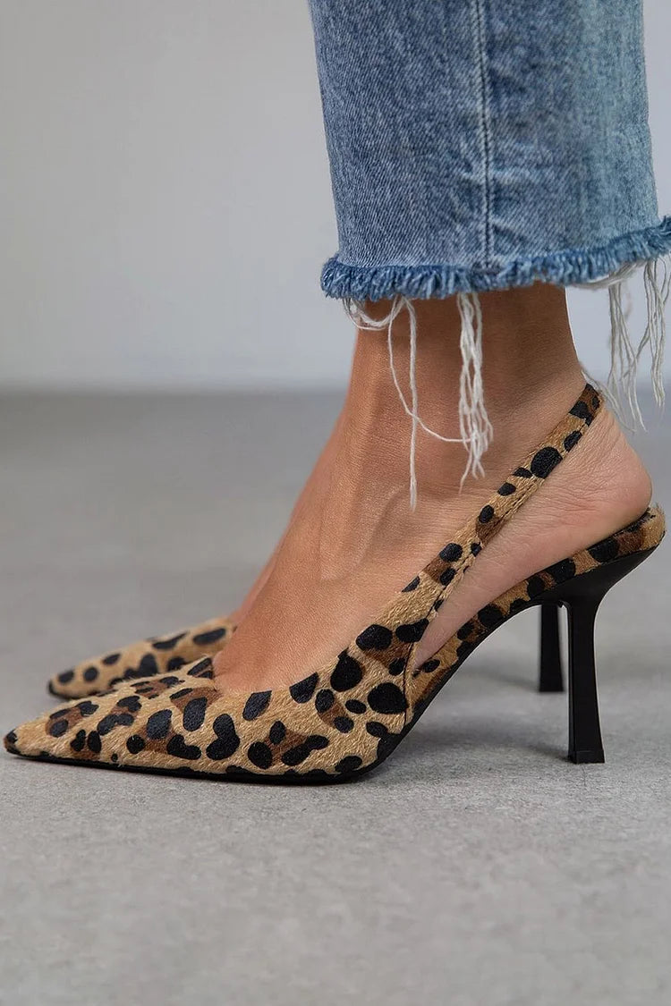 Avri™ | Leopard Talon Heels