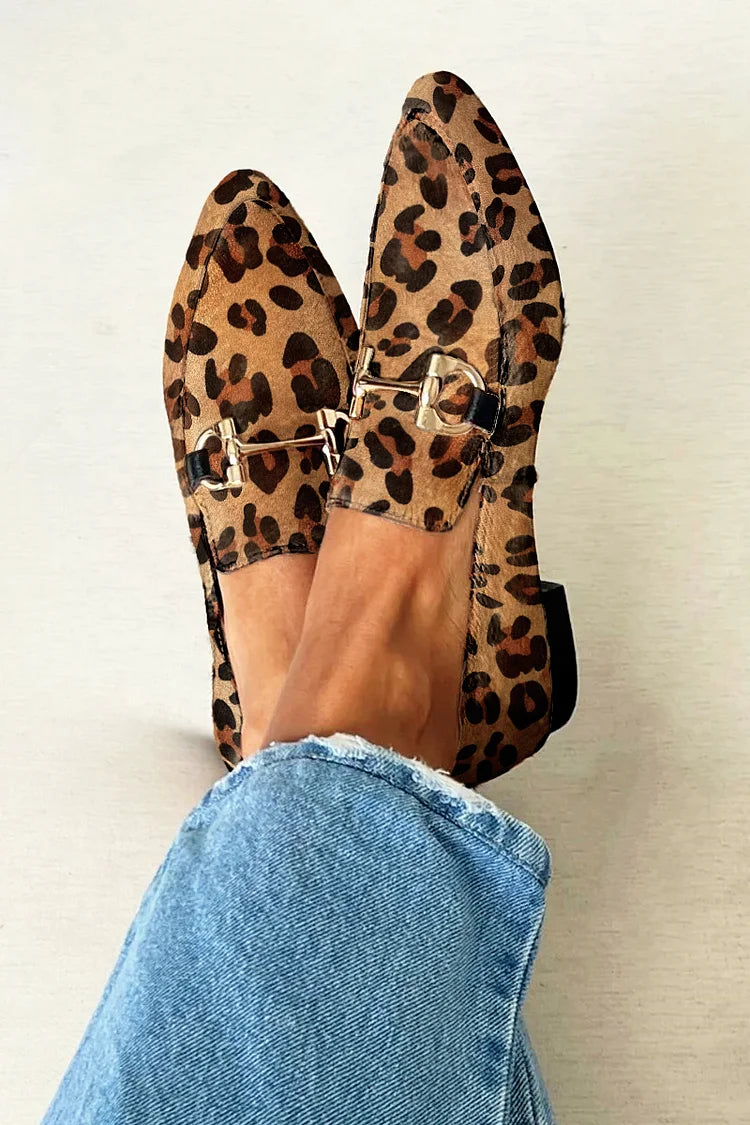 Loafers with metal details