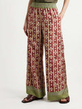 Boho Graphic Wide-Leg Pants