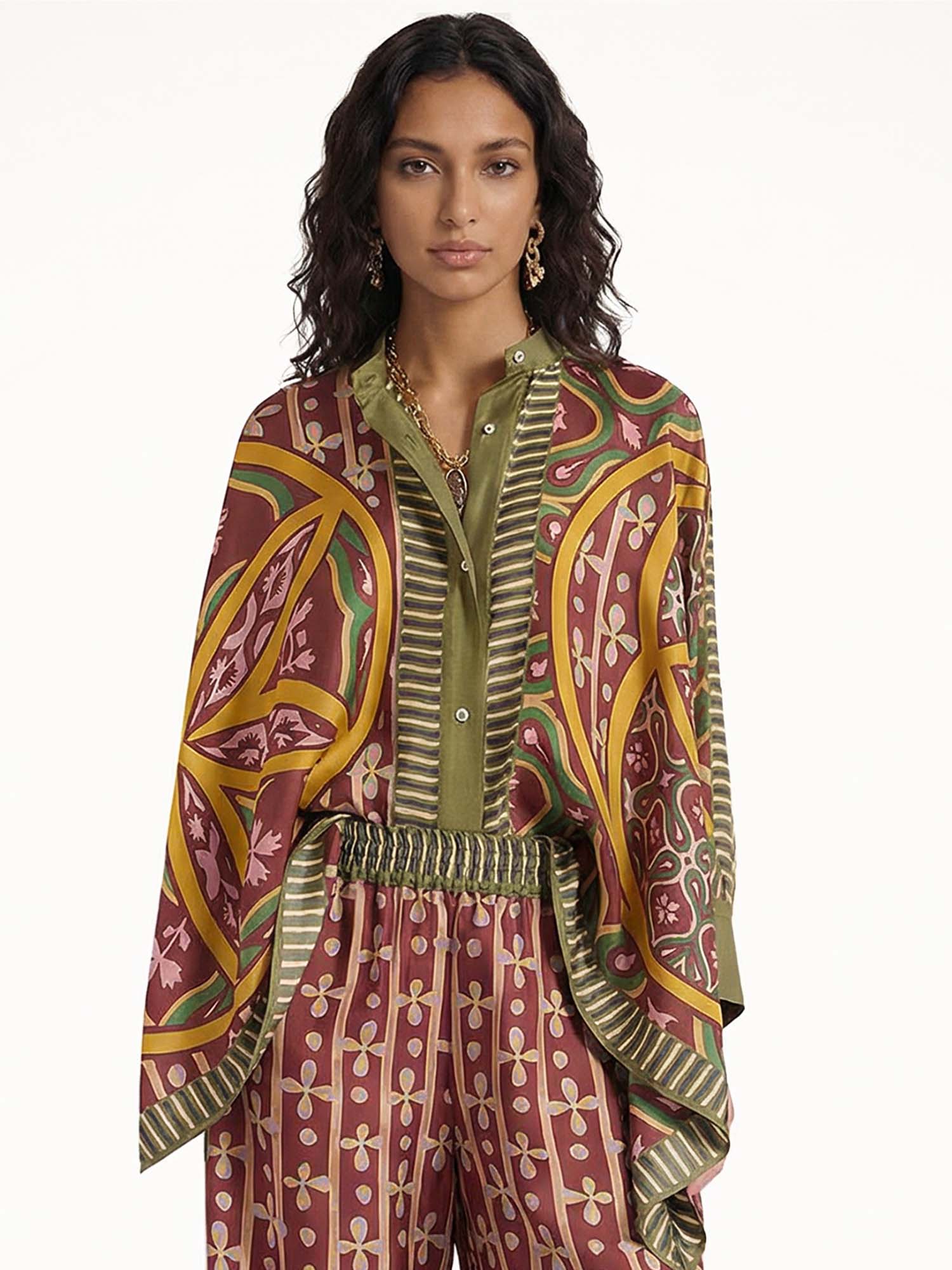 Bohemian oversized graphic tee