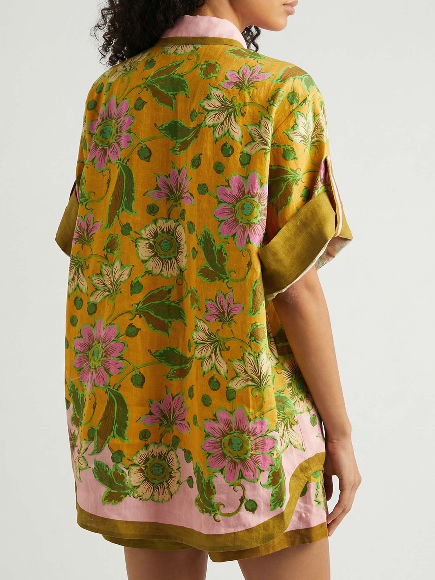Tropical shirt and shorts set