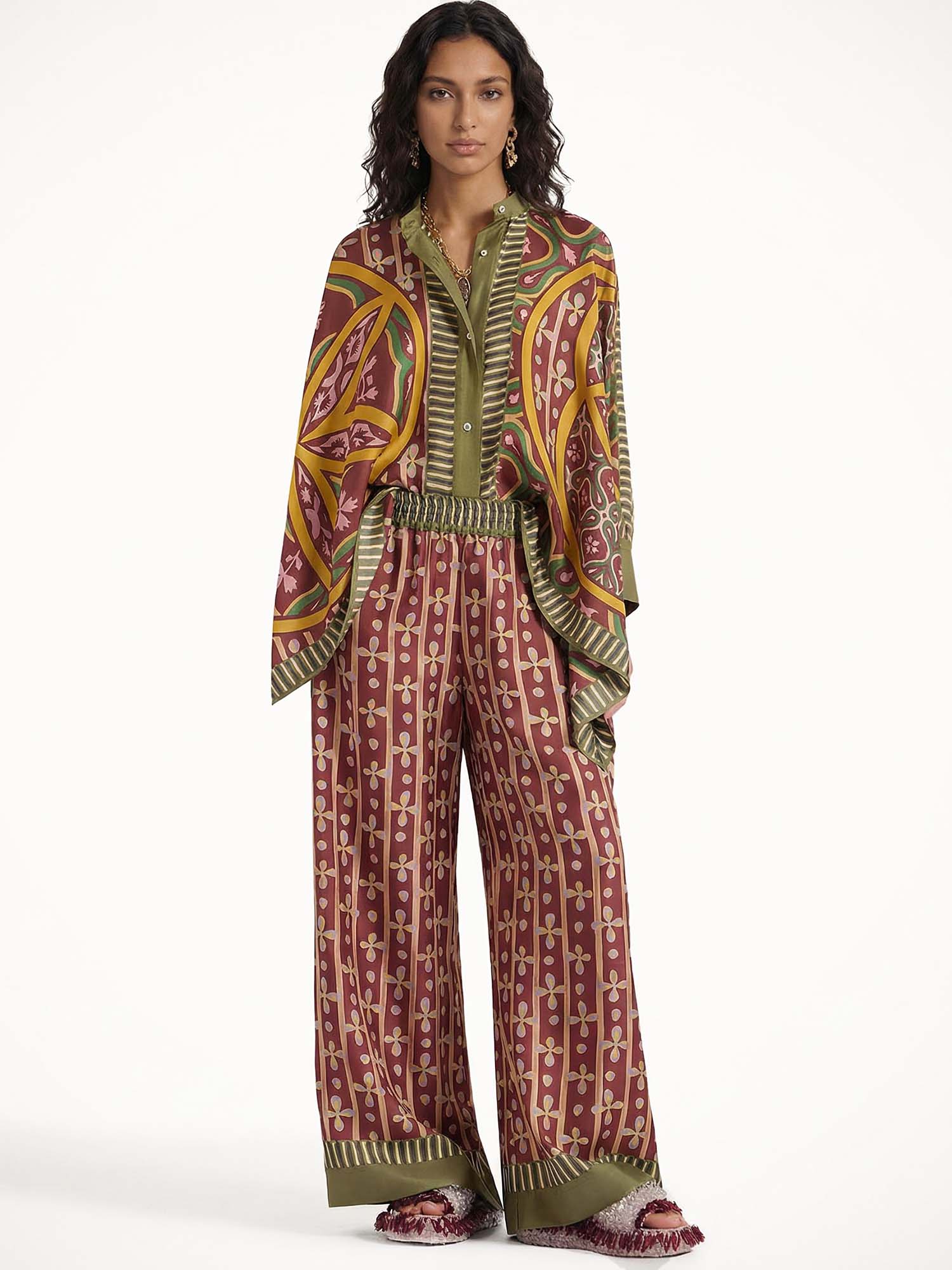 Bohemian oversized graphic tee