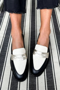 Colorful Loafer Boots with Metallic Details
