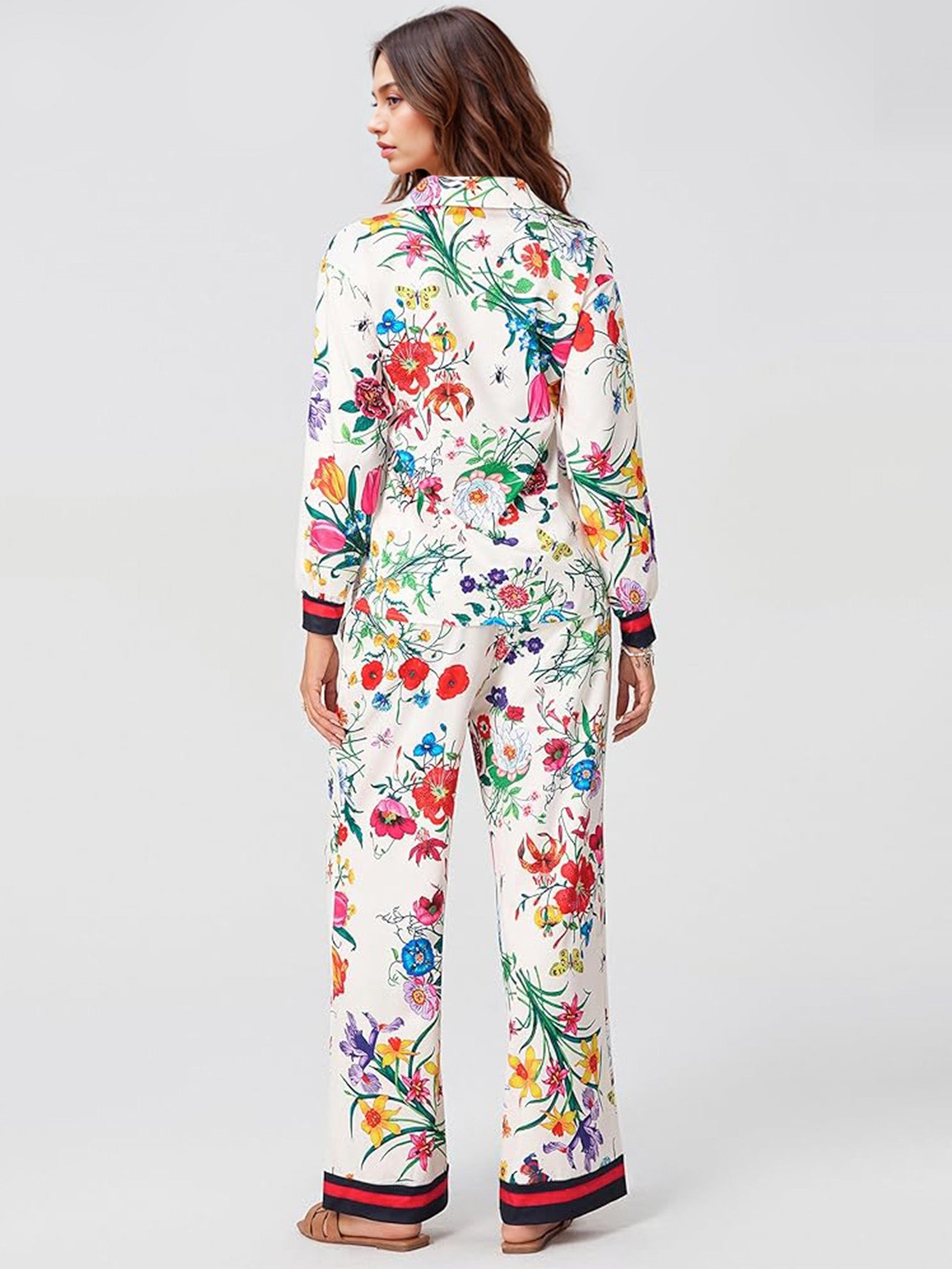 Botanical Bliss Wide Leg Trousers