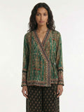 Paisley curtain blouse