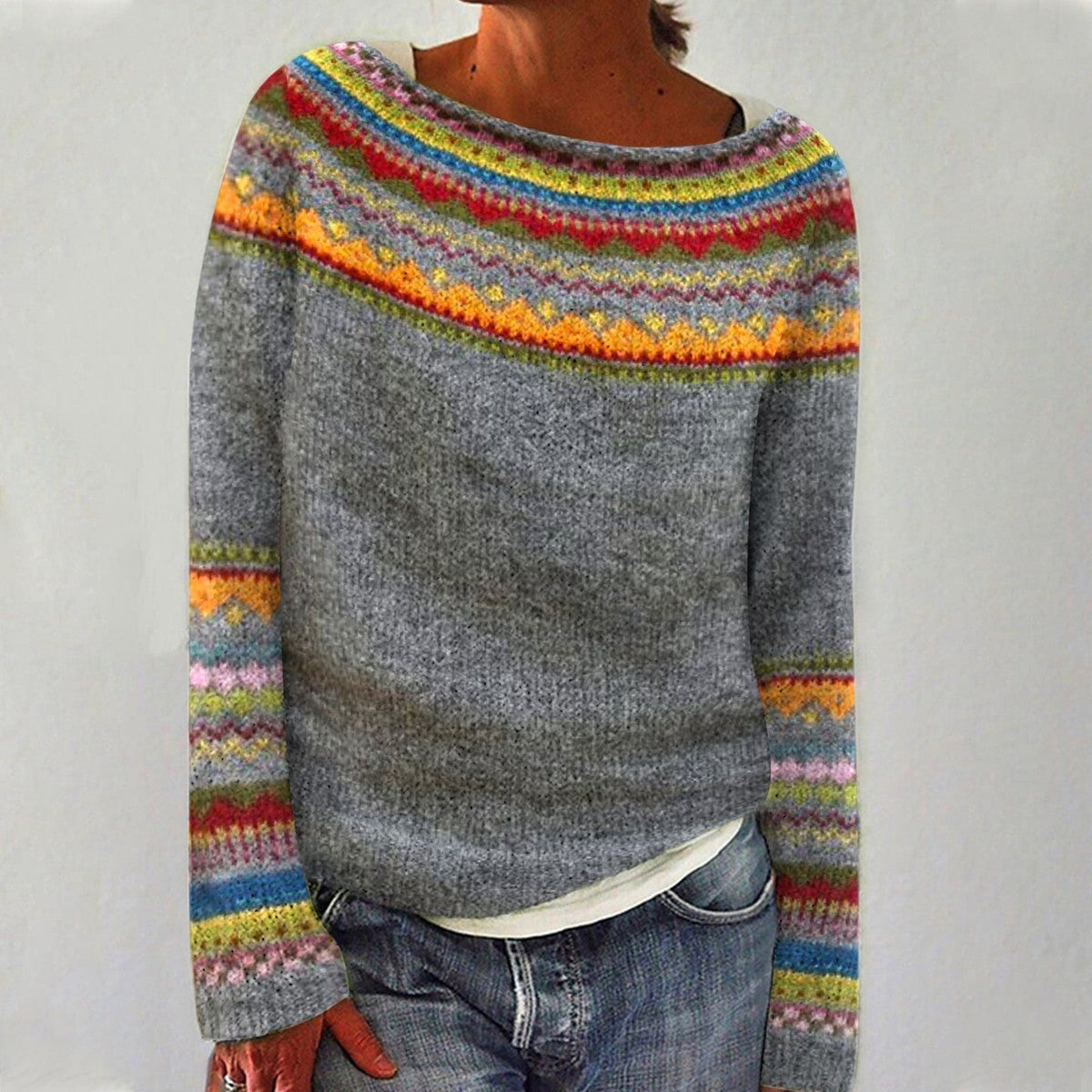 Fairina - Autumn Retro Sweater