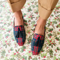 Scottish Loafer Boots with Pompoms