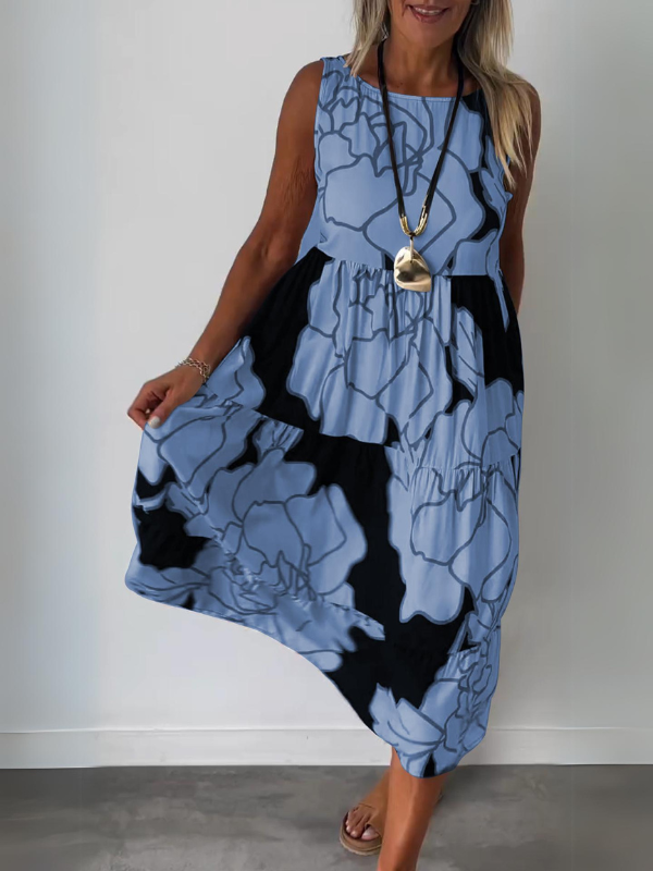 TERESA™ | Elegant Floral Print Dress