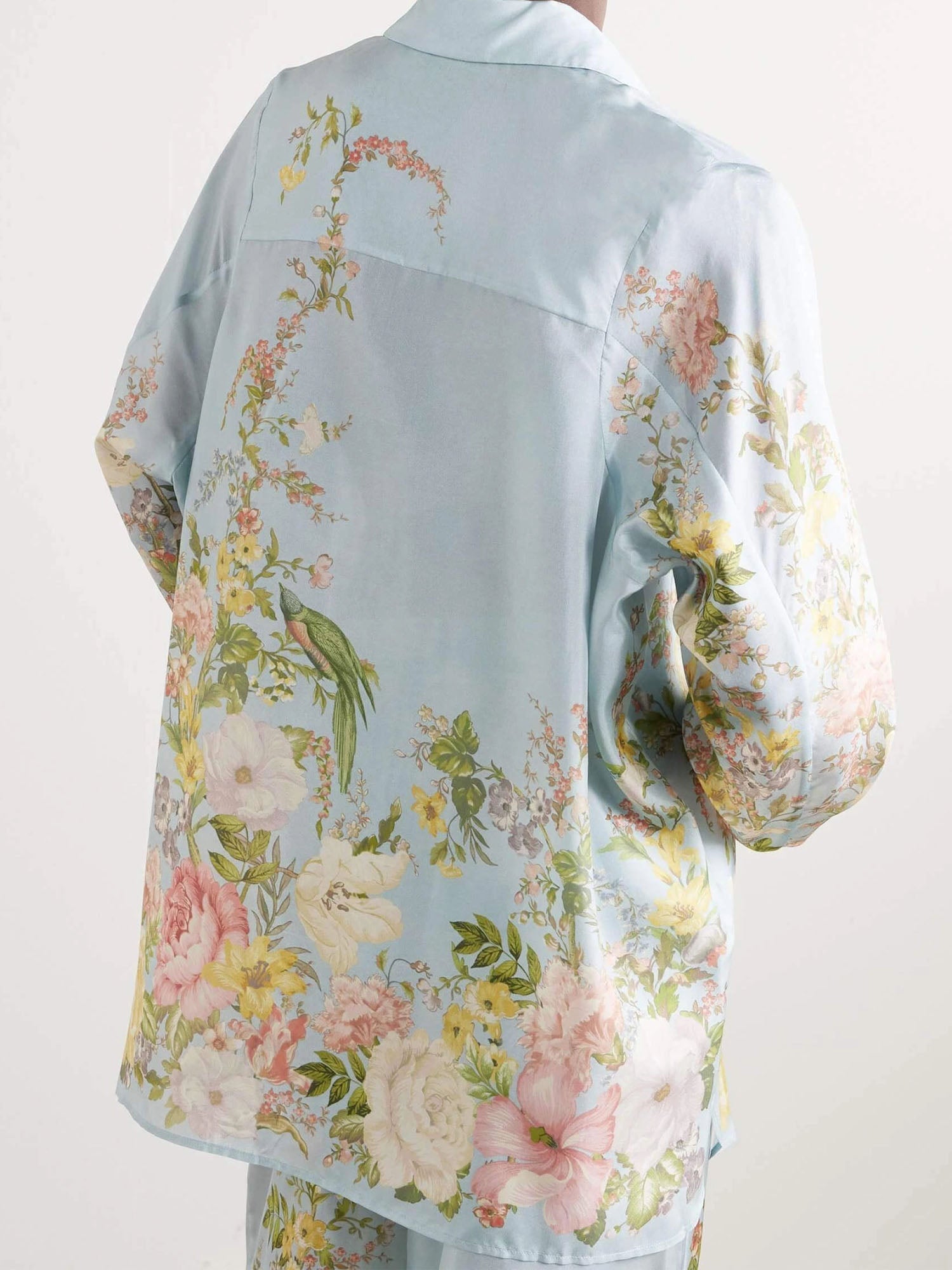 Oversized floral pastel shirt