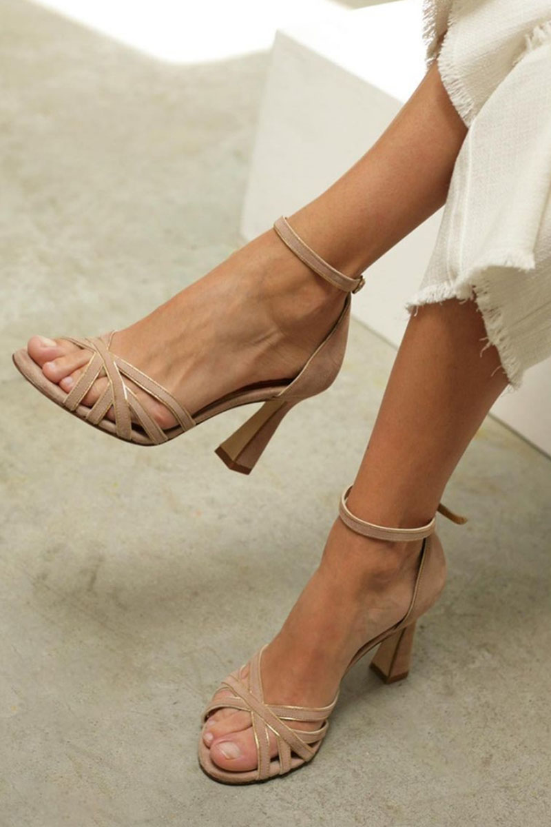 Victoria™ | Patchwork Round Toe Stiletto Heels