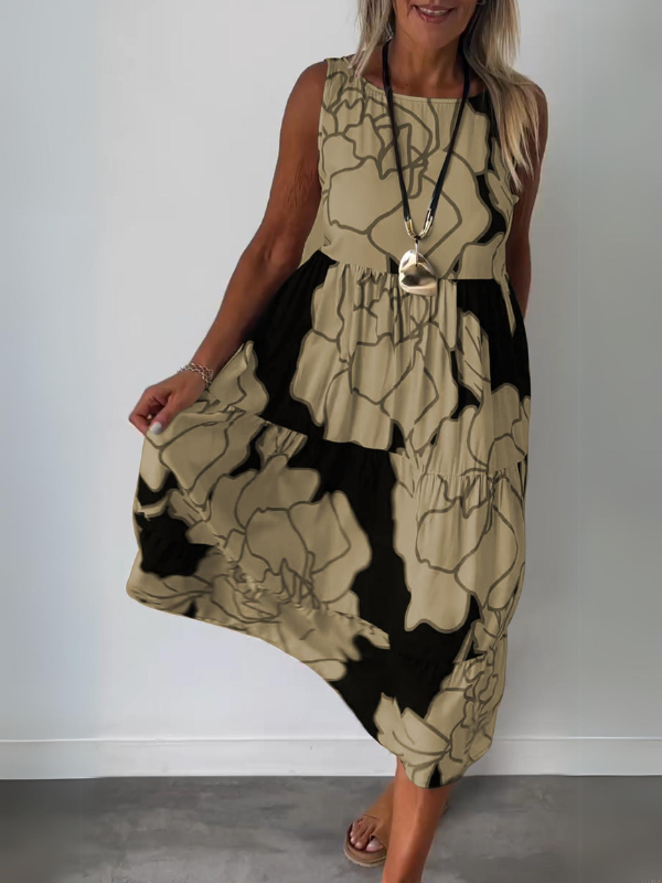 TERESA™ | Elegant Floral Print Dress