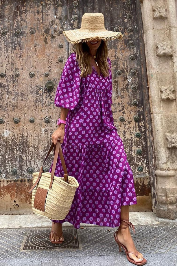 Andansa | Long Maxi Dress with Print