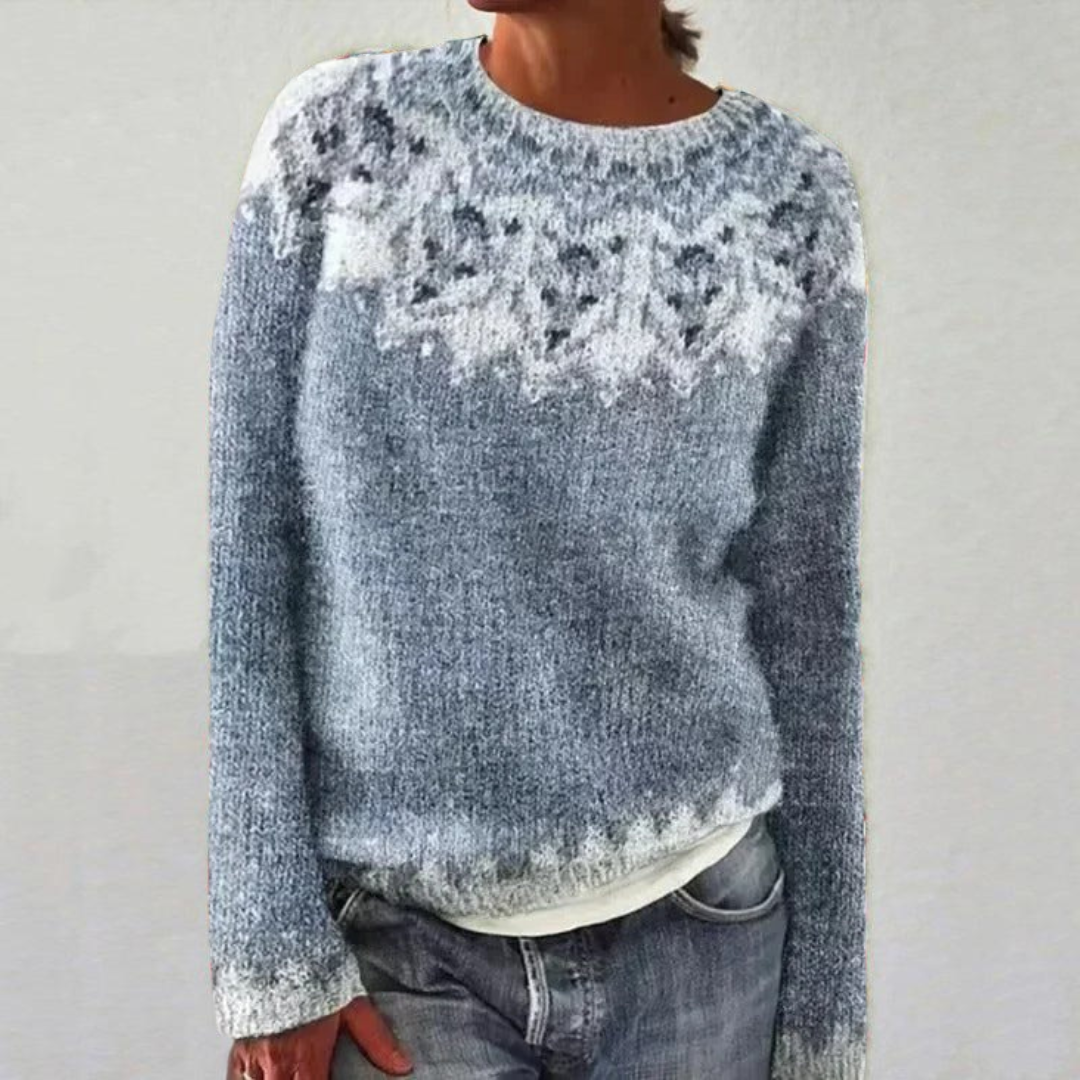 Cozy Retro Sweater - Hether