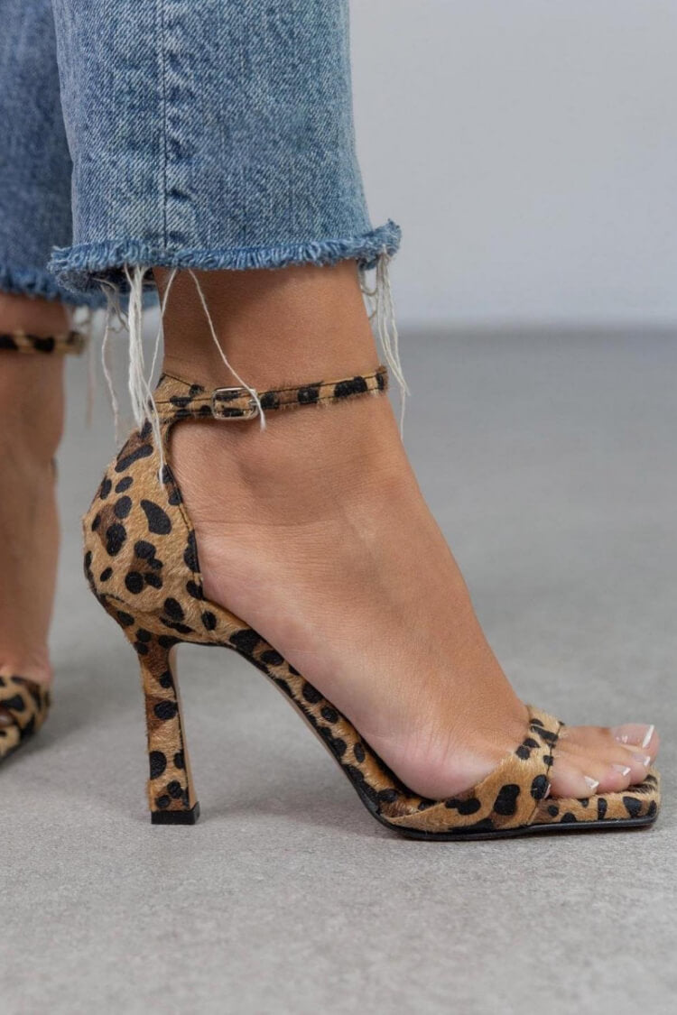 Animal print heels