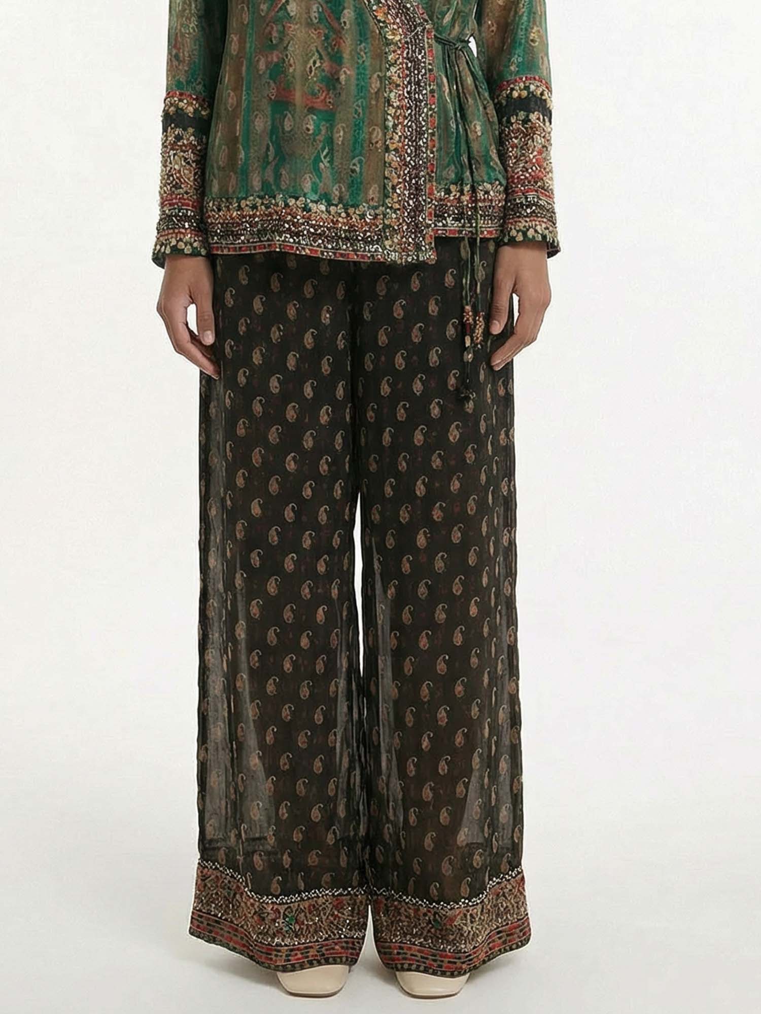 Paisley veil pants