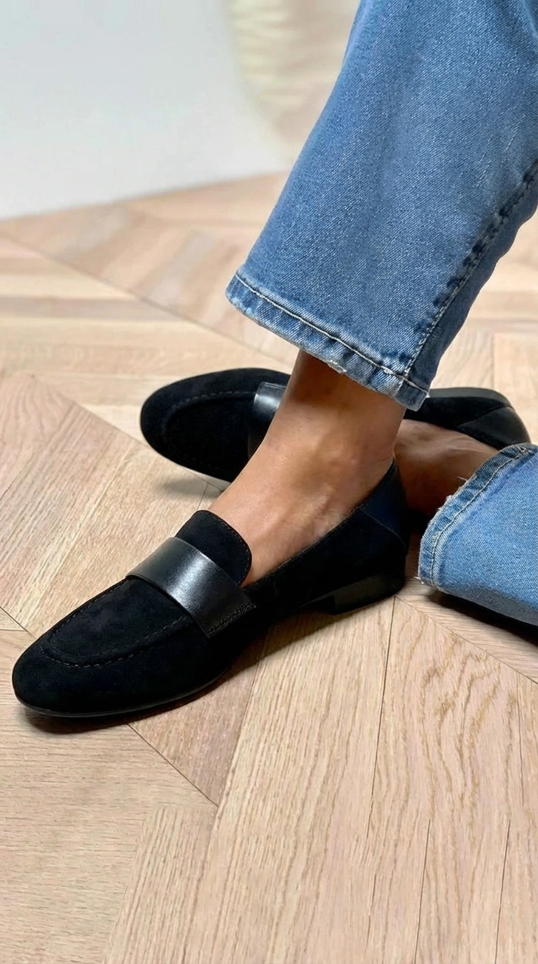 Classic Smooth Strap Loafers