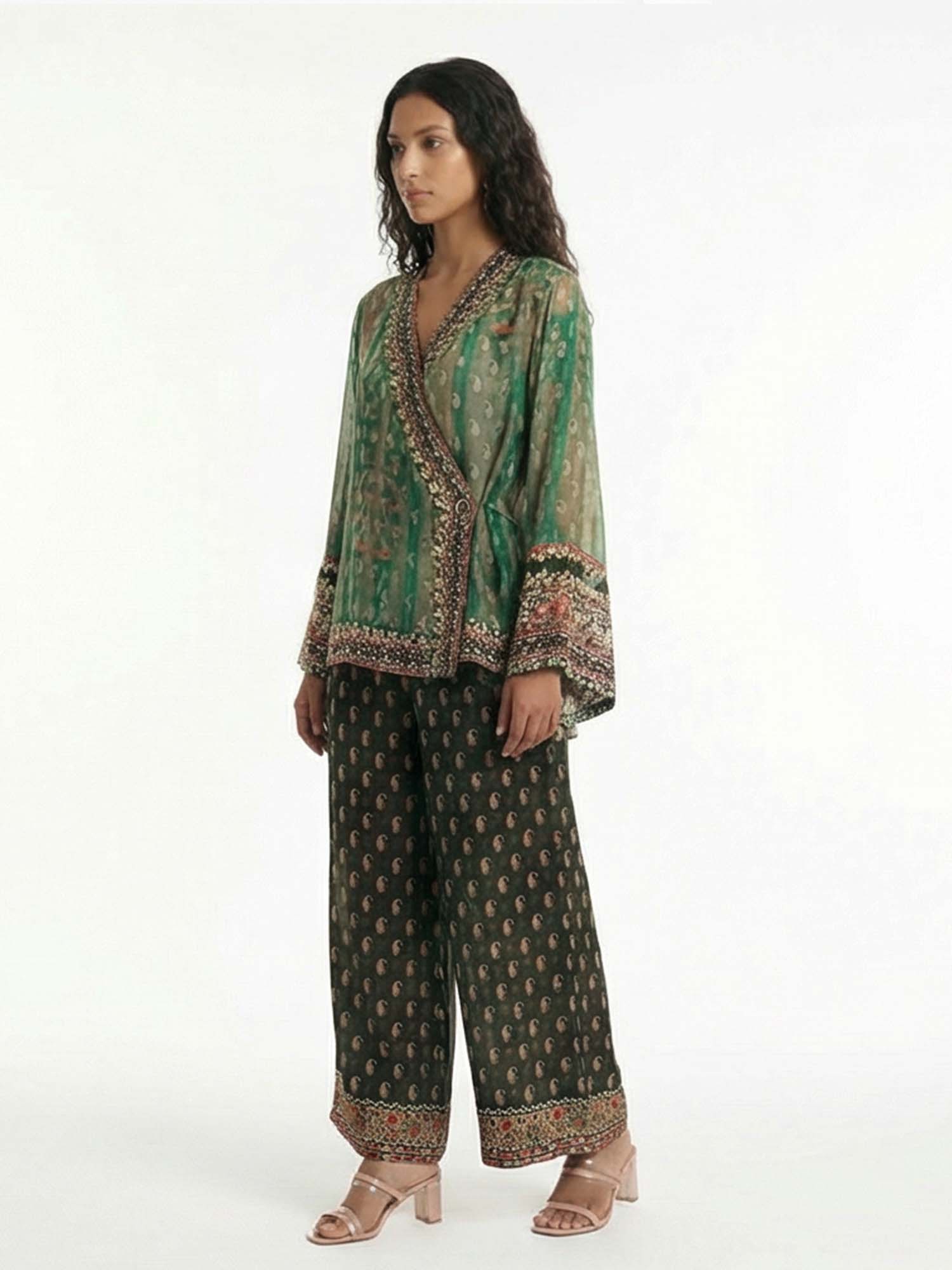 Paisley veil pants