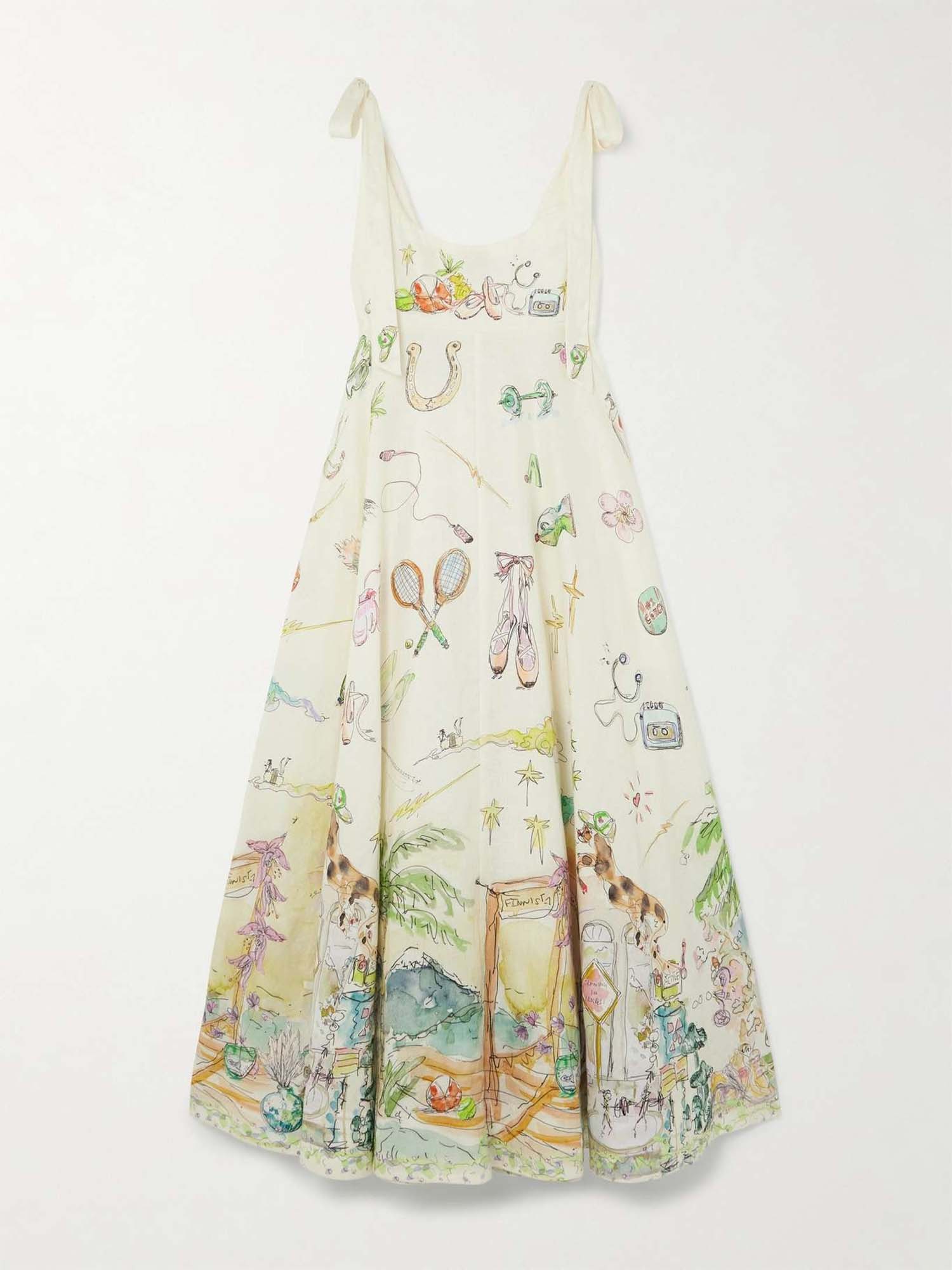 Cream elegant sandal dresses with delicate straps