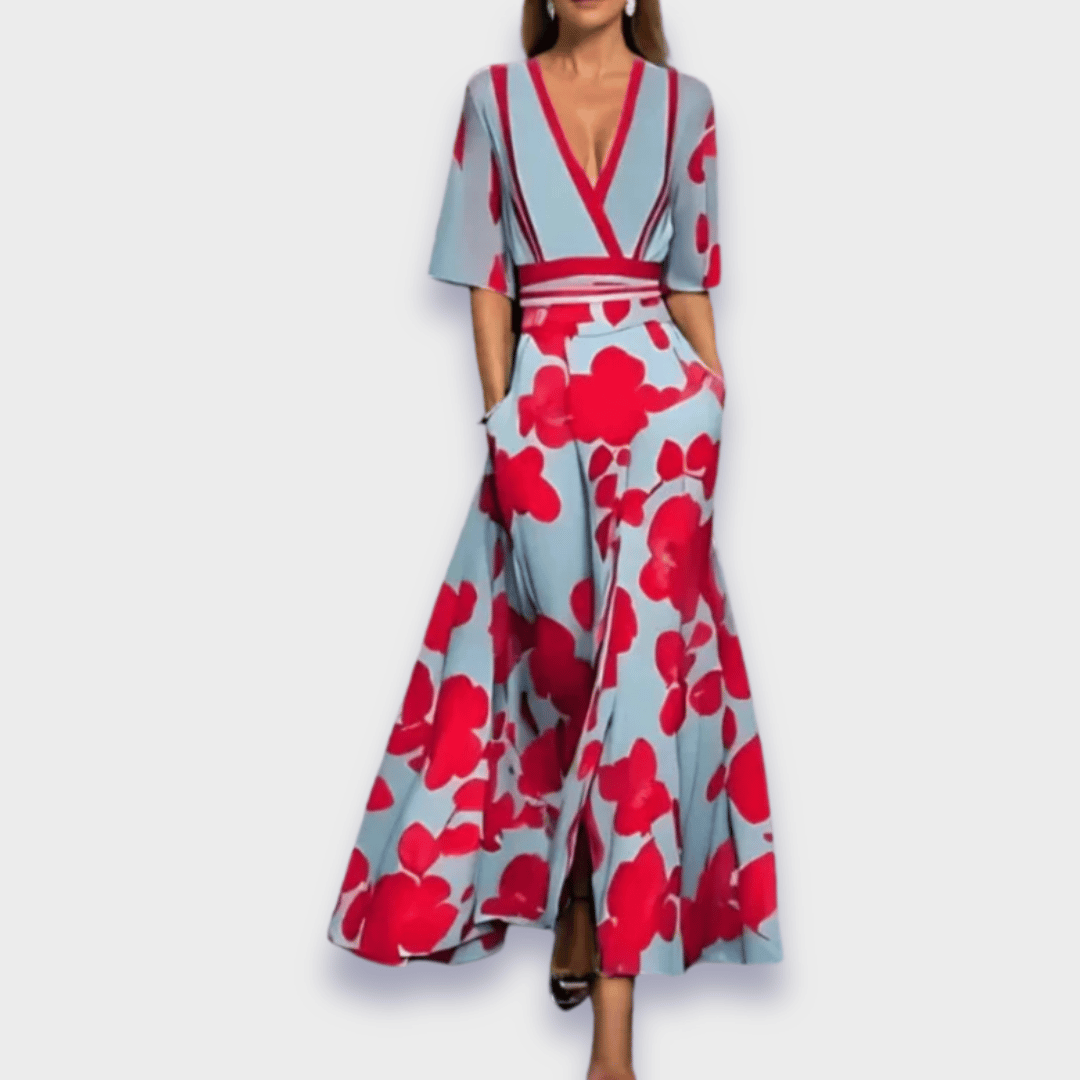 Leona | Elegant Floral Dress