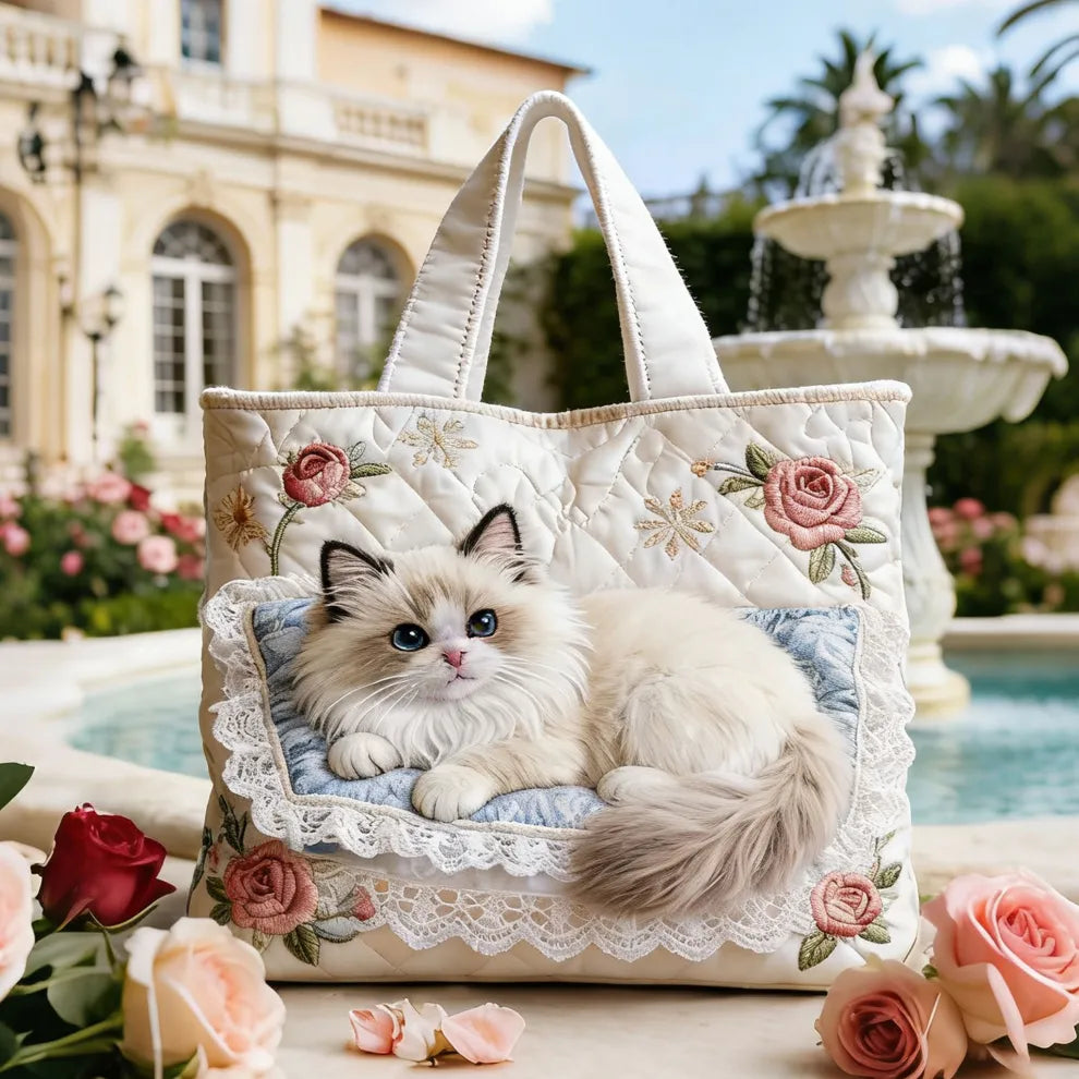 Rose Garden Kitten Kit | Handmade Quilted Bag