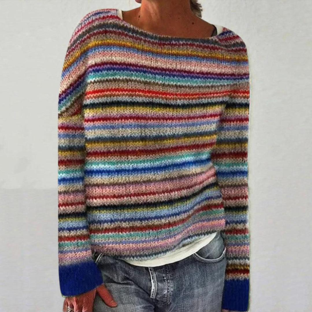Cozy Retro Sweater - Hether