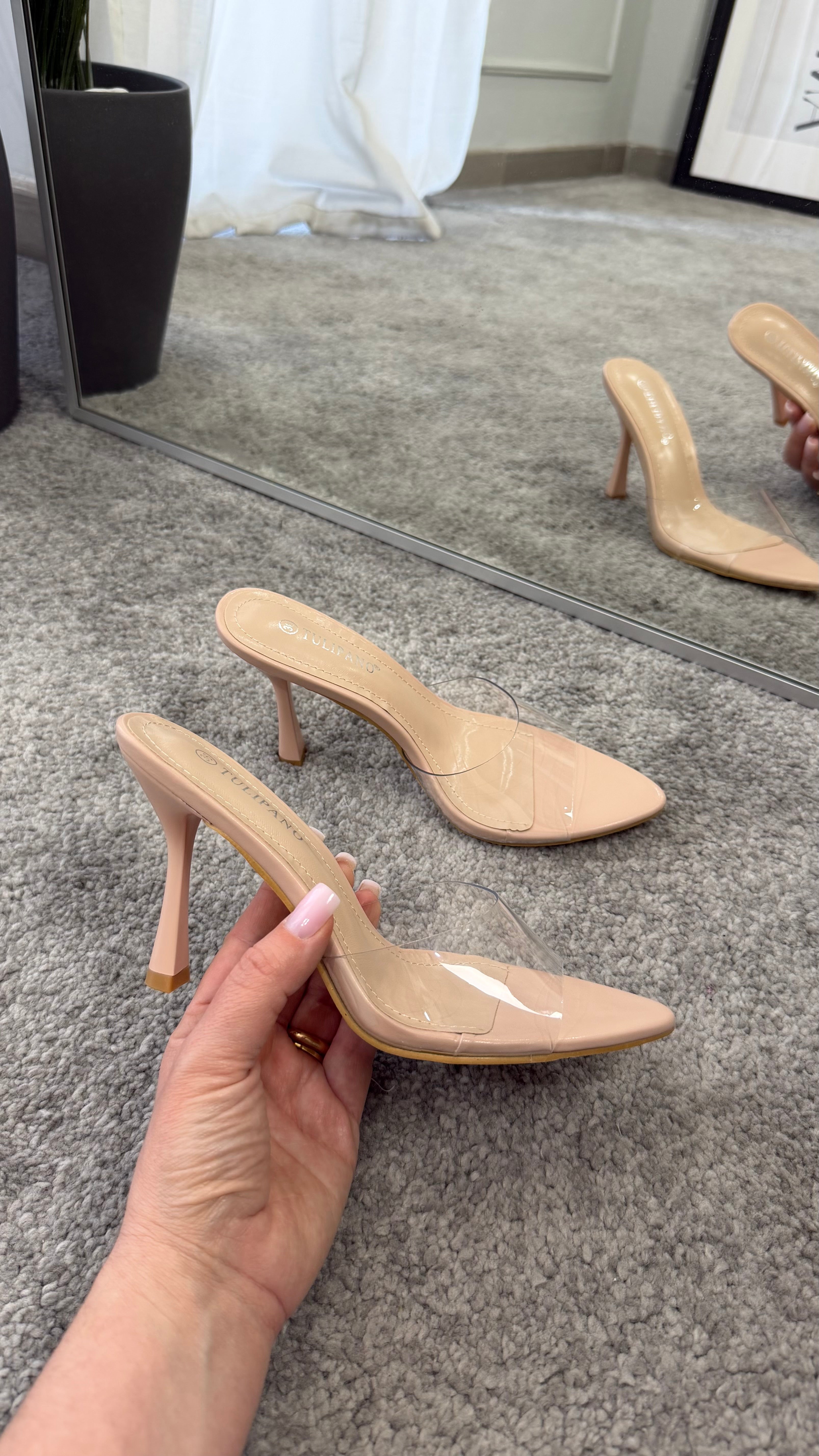 Transparent mules