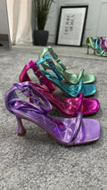 Metallic sandal