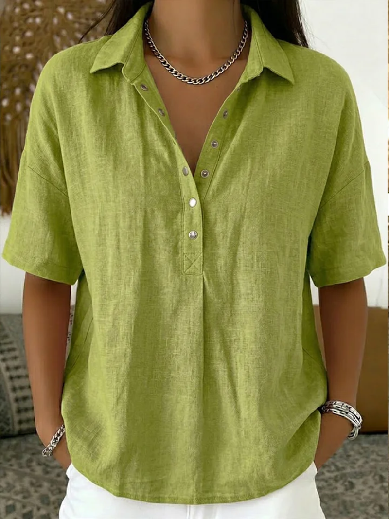 Willow | Blouse with a collar and button