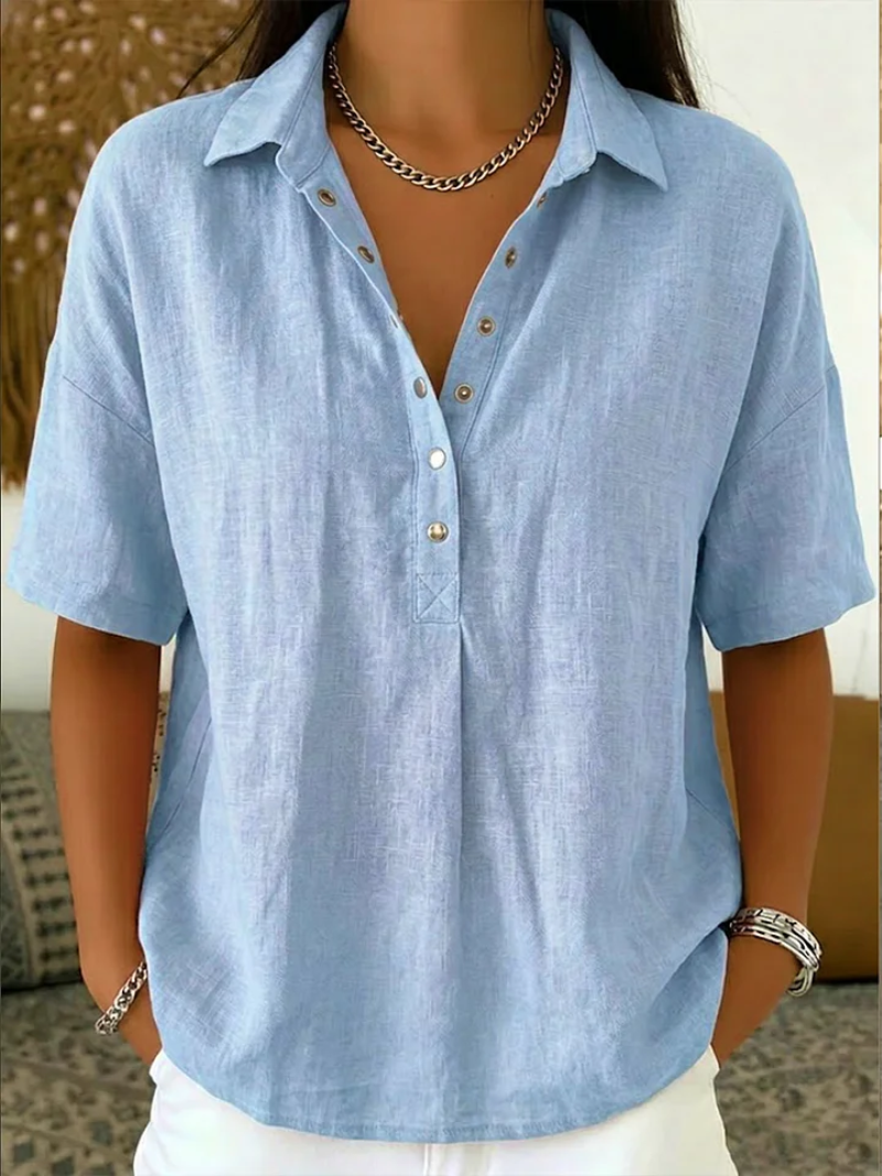 Willow | Blouse with a collar and button