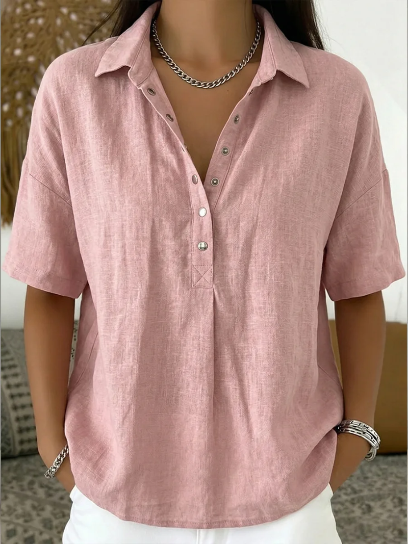 Willow | Blouse with a collar and button