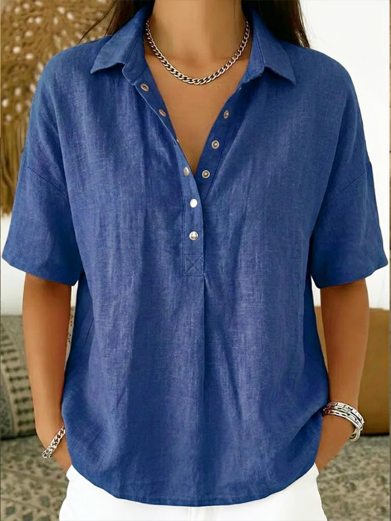 Willow | Blouse with a collar and button