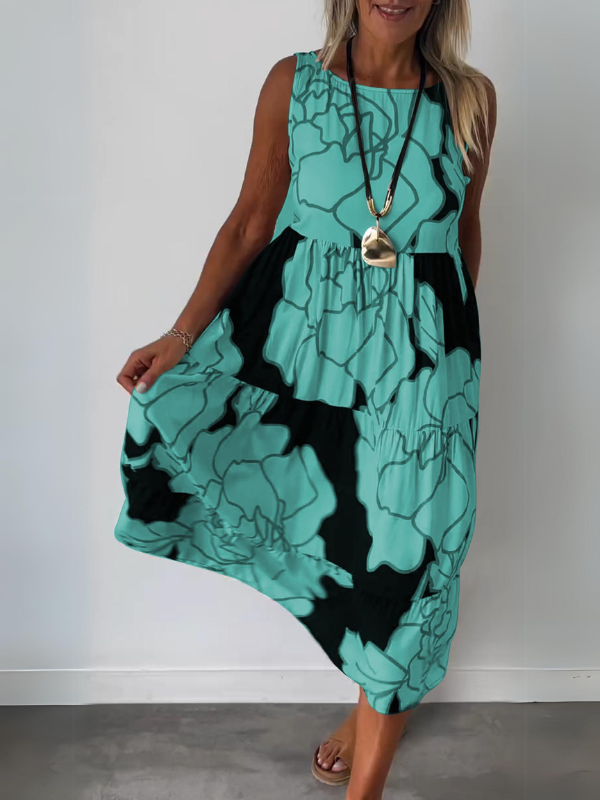 TERESA™ | Elegant Floral Print Dress