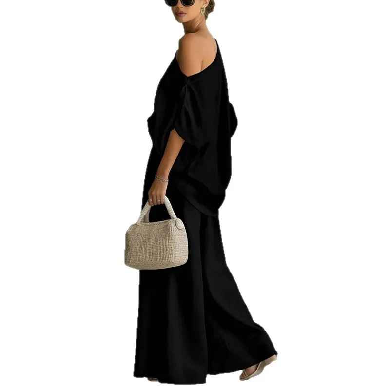 Lissa | Soft Off-the-Shoulder Top and Skinny Pants Set