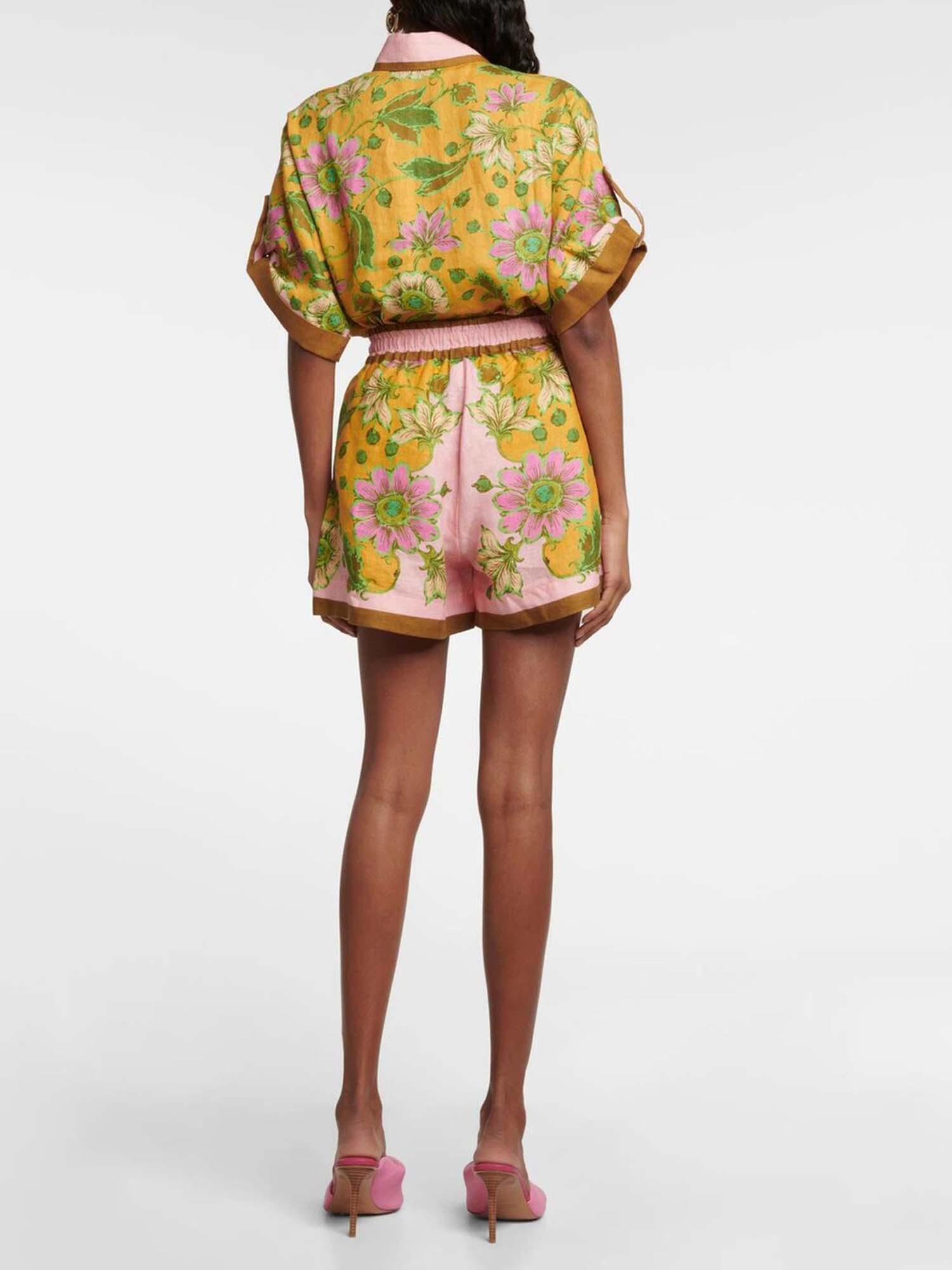 Tropical shirt and shorts set
