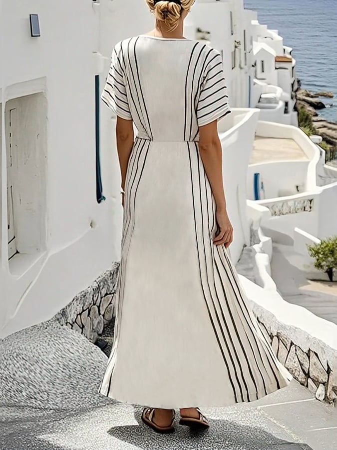 Women's Wide Striped Dresses