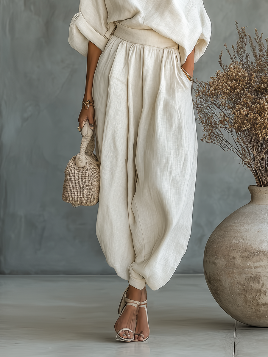 Lissa | Soft Off-the-Shoulder Top and Skinny Pants Set
