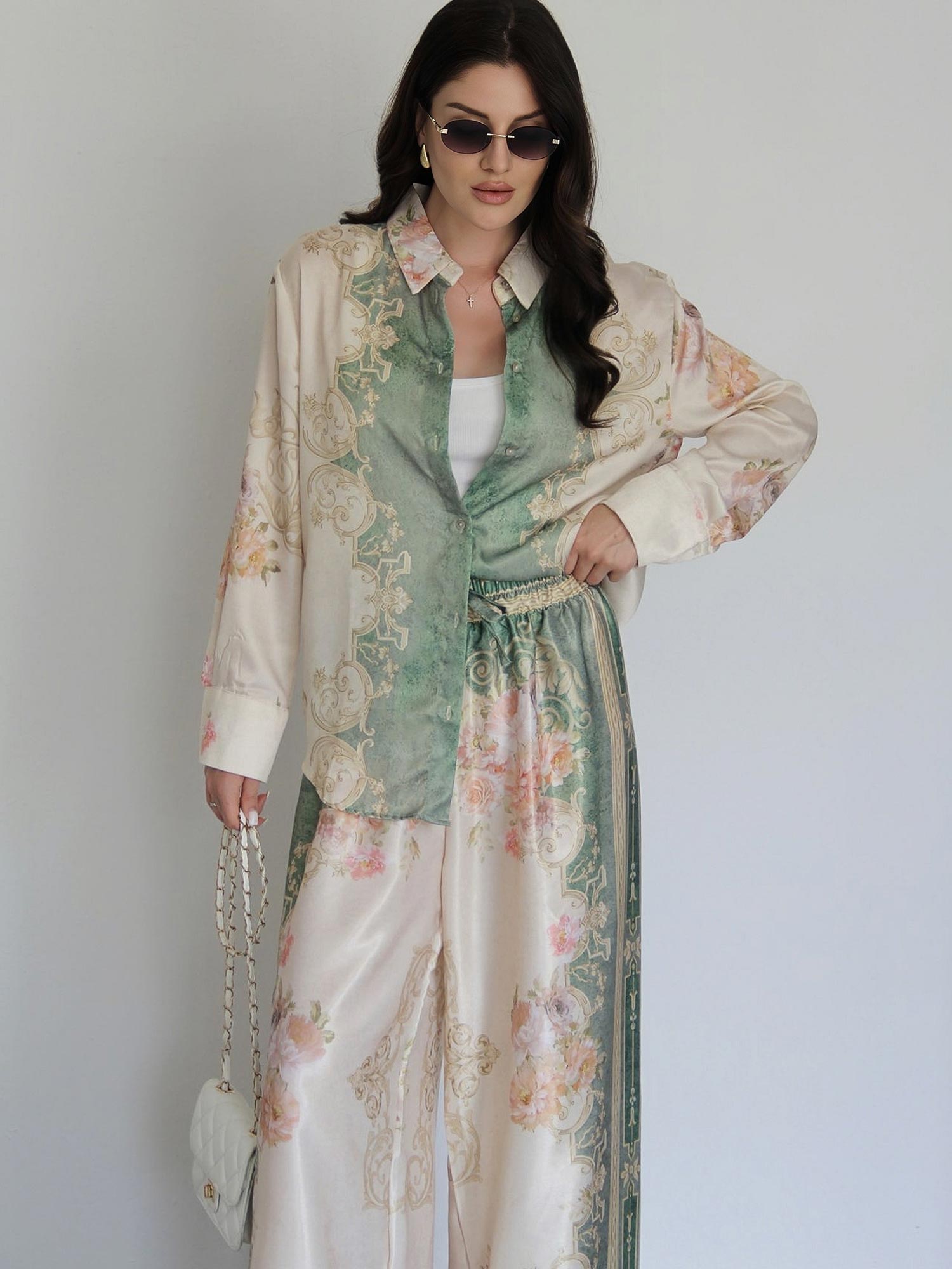 Baroque floral shirt