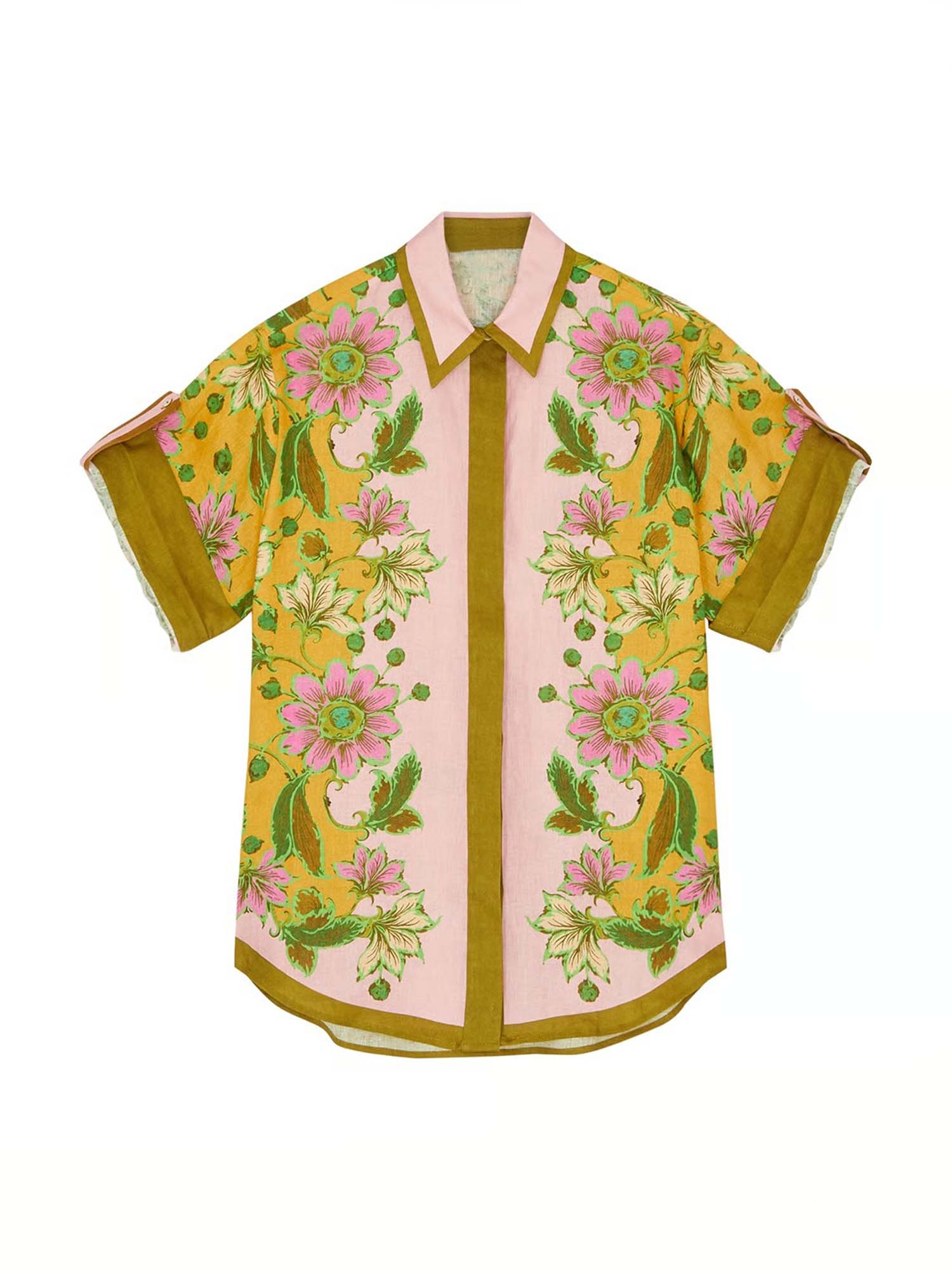 Tropical shirt and shorts set