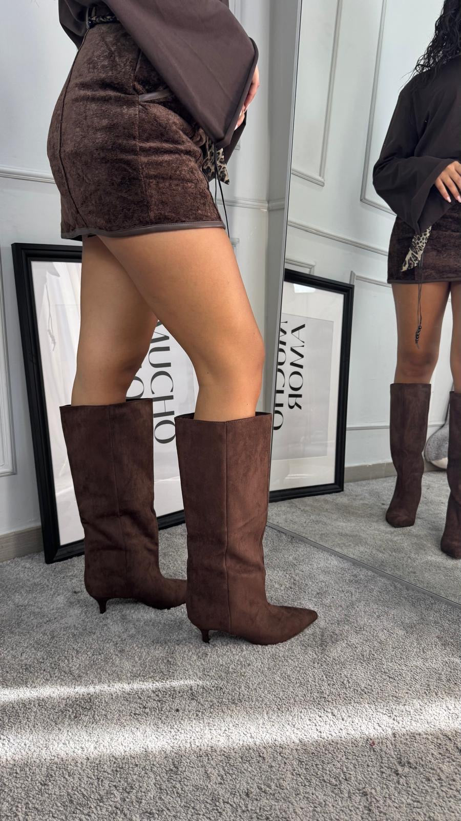 Wide Calf Suede Boot