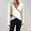 Irish sweater - elegant with a V-neck