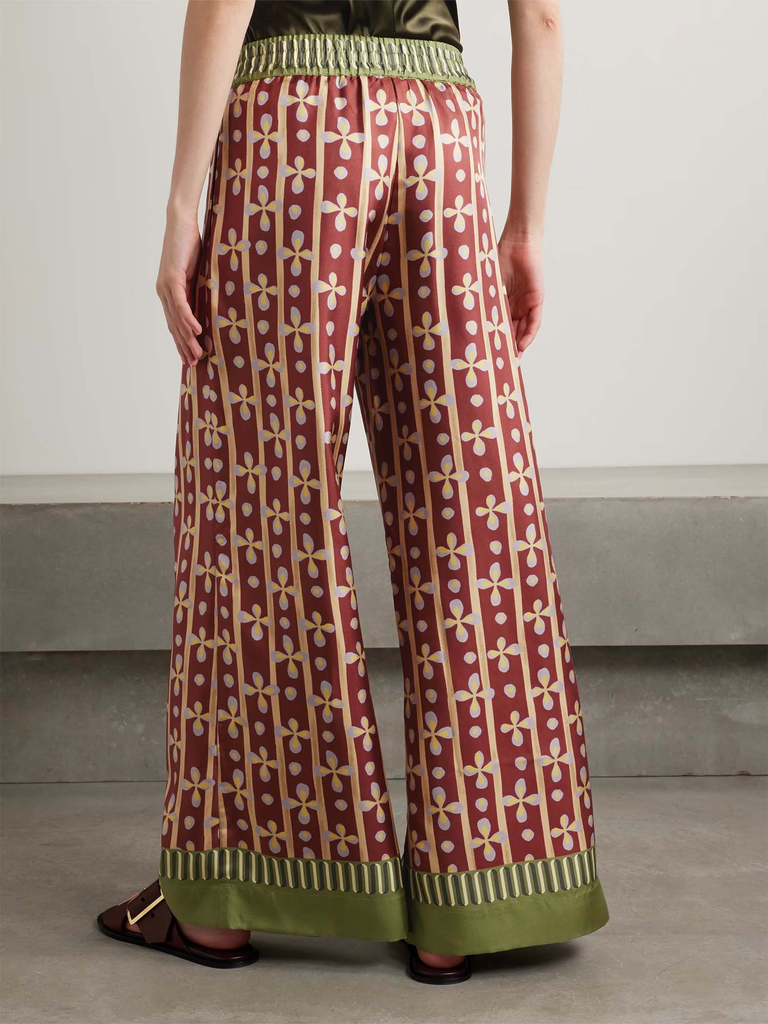 Boho Graphic Wide-Leg Pants