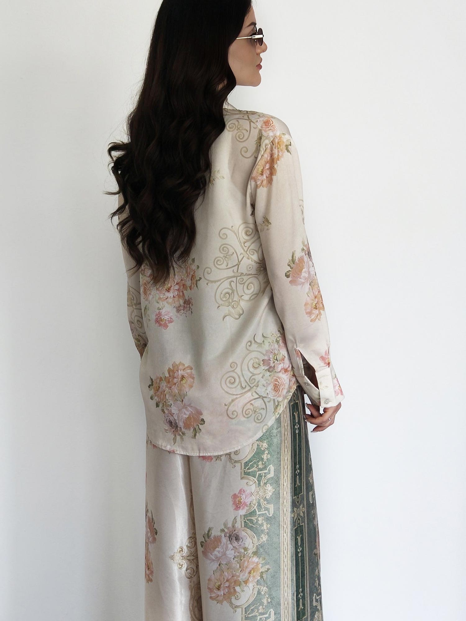 Baroque floral shirt