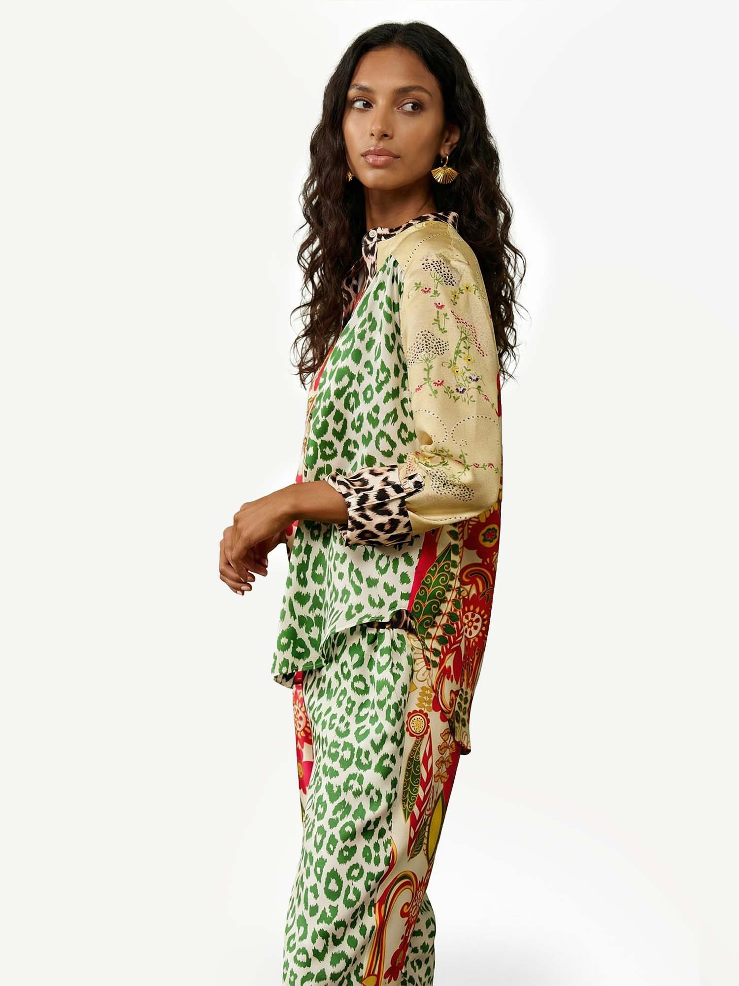 Leopard mosaic shirt
