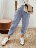 Veronica | Striped Cotton Pants